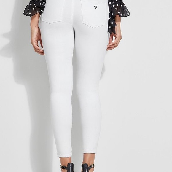 Guess sexy curve white ankle jean size 26 - Picture 2 of 8